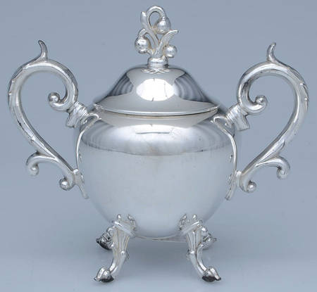 BIM10 (Silverplate, Hollowware) Sugar Bowl & Lid