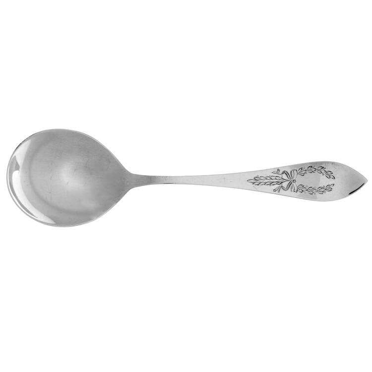 Tudor Wreath (Sterling) Round Bowl Soup Spoon (Cream Soup)