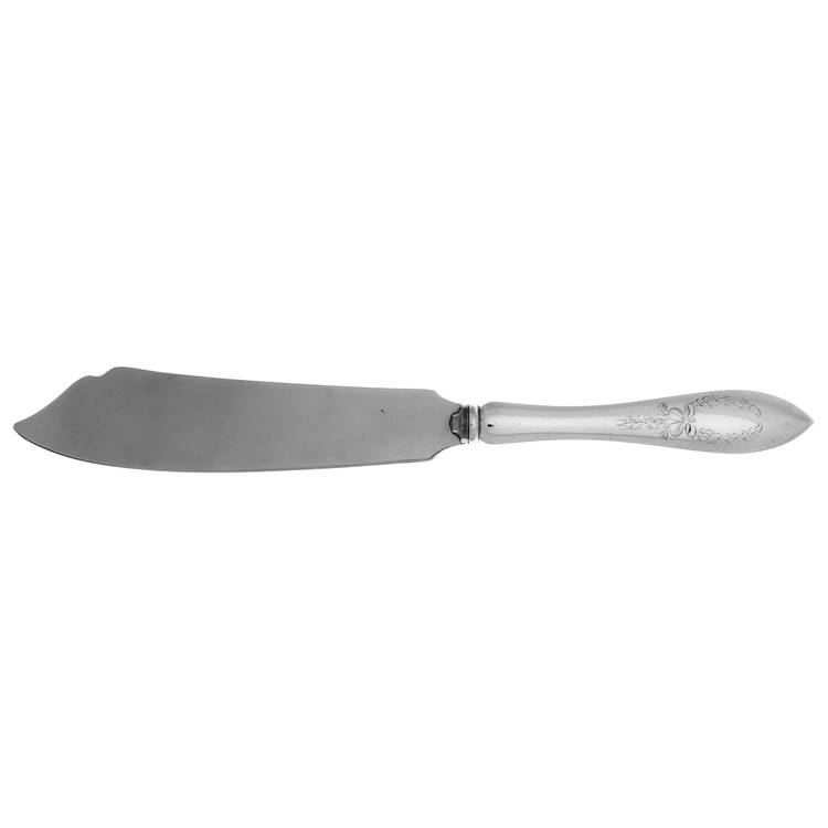 Tudor Wreath (Sterling) Cake Slicer with Stainless Blade
