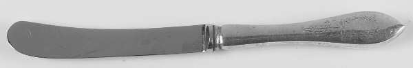 Tudor Wreath (Sterling) Butter Spreader Hollow Hdl-Paddle/Stainless Blade
