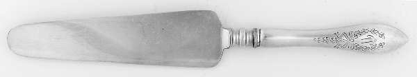 Tudor Wreath (Sterling) Cake Knife with Silverplate Blade