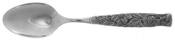 Sunflower (Pewter) Solid Salad Serving Spoon