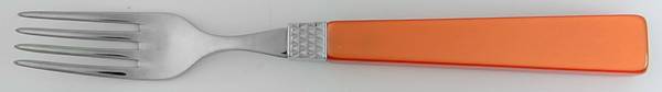 Diamante-Tangerine (Stainless, Acrylic) Individual Salad Fork