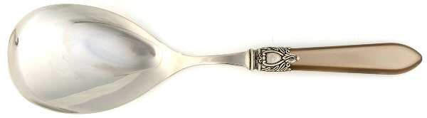 Oxford-Taupe (Stainless, Acrylic) Solid Serving Spoon