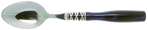 Arianna-Blue (Stainless, Acrylic) Place/Oval Soup Spoon