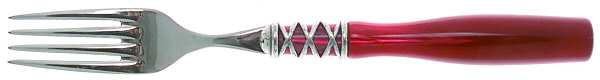 Arianna-Red (Stainless, Acrylic) Individual Salad Fork