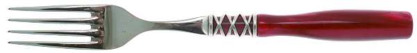 Arianna-Red (Stainless, Acrylic) Fork