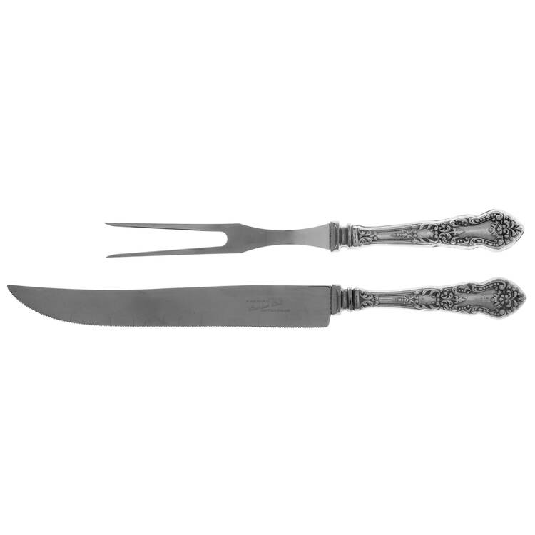 BLS17 (Sterling) Small Stainless Blade 2-Piece Steak Carving Set by R. Blackinton & Co