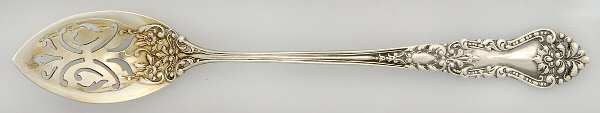 BLS17 (Sterling) Pierced Bowl Short Handle Olive Spoon
