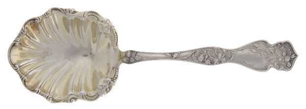 Cherry Blossom (Sterling, No Mono) Small Solid Berry/Casserole Spoon