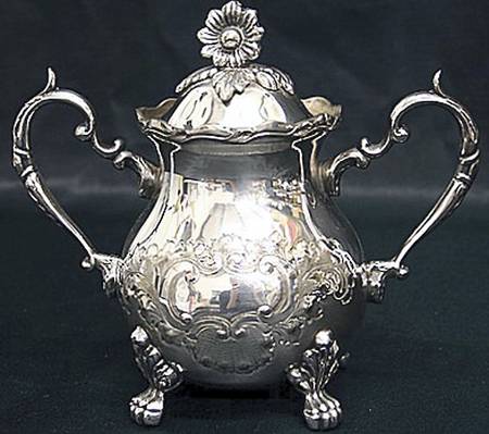 BIM15 (Silverplate, Hollowware) Sugar Bowl & Lid
