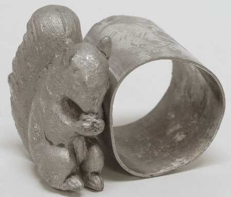 Silverplate Hollowware Figural Napkin Ring