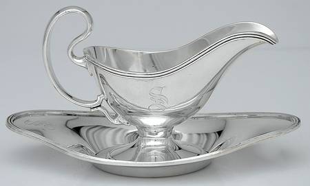 Silverplate Hollowware Gravy Boat & Underplate