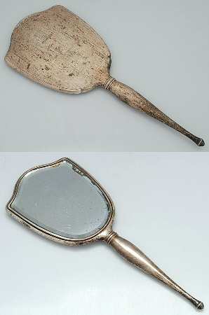 Sterling Hollowware Mirror with Handle