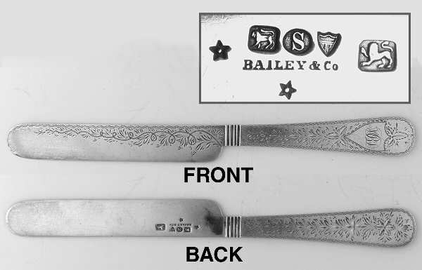 BEY4 (Coin) Knife-Dessert/Solid Piece Bright Cut