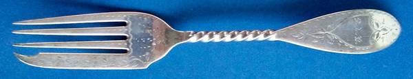 BEY4 (Coin) Bright Cut Pastry Fork