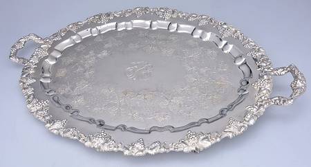 5610 (Silverplate, Hollowware) Large Footed Waiter Tray