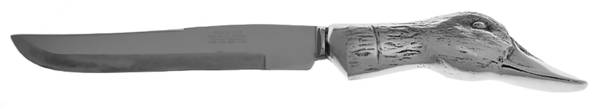 Pewter Flatware Small Steak Carving Knife with Stainless Blade