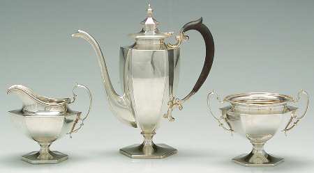 929 (Sterling, Hollowware) 3 Pc Coffee Set (SCP, SCR & SSUO)