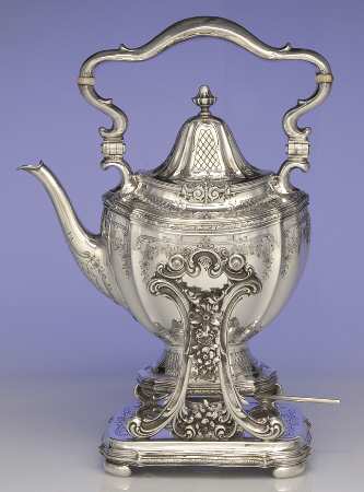 Chippendale (Sterling, Hollowware) Kettle, Stand & Burner