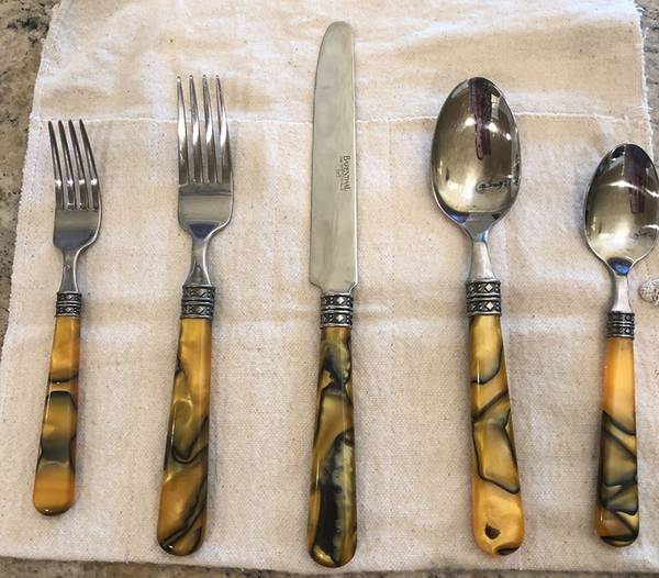 Tortue Warm Gold (Stainless, Acrylic) New French Hollow Knife