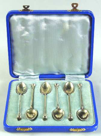 BBS4 (Sterling) (Set of 6) Demitasse Spoon with Case