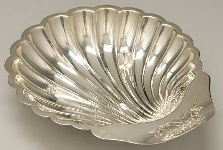 Silverplate Hollowware Silverplate Shell Bon Bon Bowl