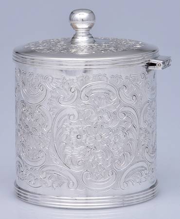 Silverplate Hollowware Vanity Box with Hinged Lid