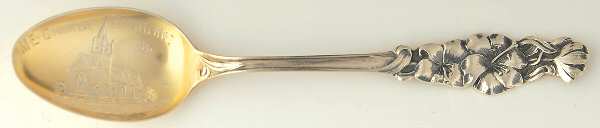 Floral Series (Sterling) Souvenir Spoon (Five O'Clock)