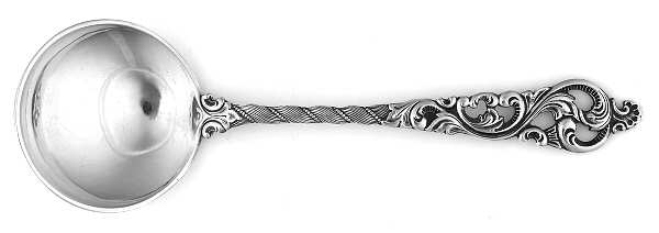 Dobbel Rokokko (Sterling) Round Bowl Soup Spoon (Bouillon)