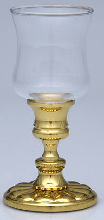 Brass Candlesticks Metal Votive with Glass Insert