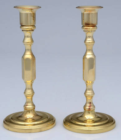 Brass Candlesticks Pair of 7" Candlesticks