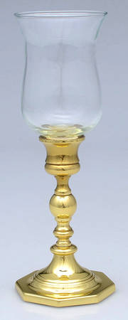 Brass Candlesticks Metal Votive with Glass Insert