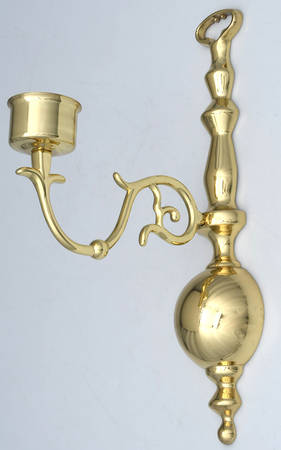 Brass Candlesticks Wall Sconce