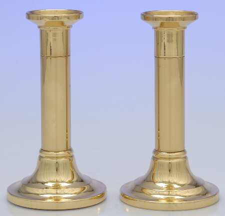 Brass Candlesticks Pair of 6" Candlesticks