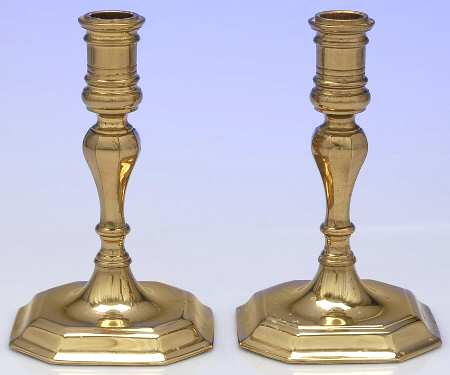 Brass Candlesticks Pair of 6" Candlesticks
