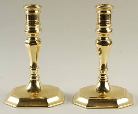 Brass Candlesticks Pair of 7" Candlesticks