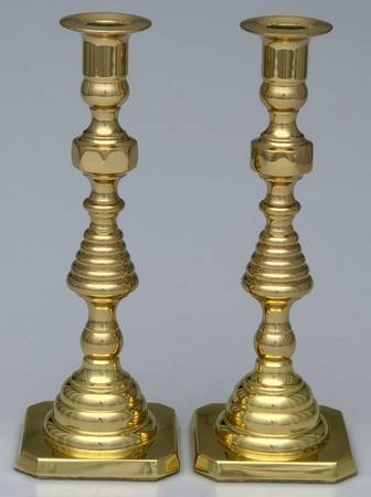 Brass Candlesticks Pair of 9" Candlesticks