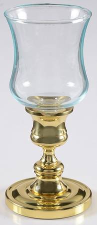 Brass Candlesticks Metal Votive with Glass Insert