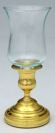 Brass Candlesticks Metal Votive with Glass Insert