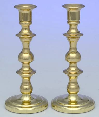Brass Candlesticks Pair of 7" Candlesticks