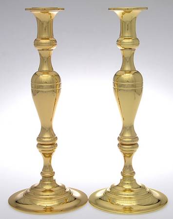 Brass Candlesticks Pair of 14" Candlesticks