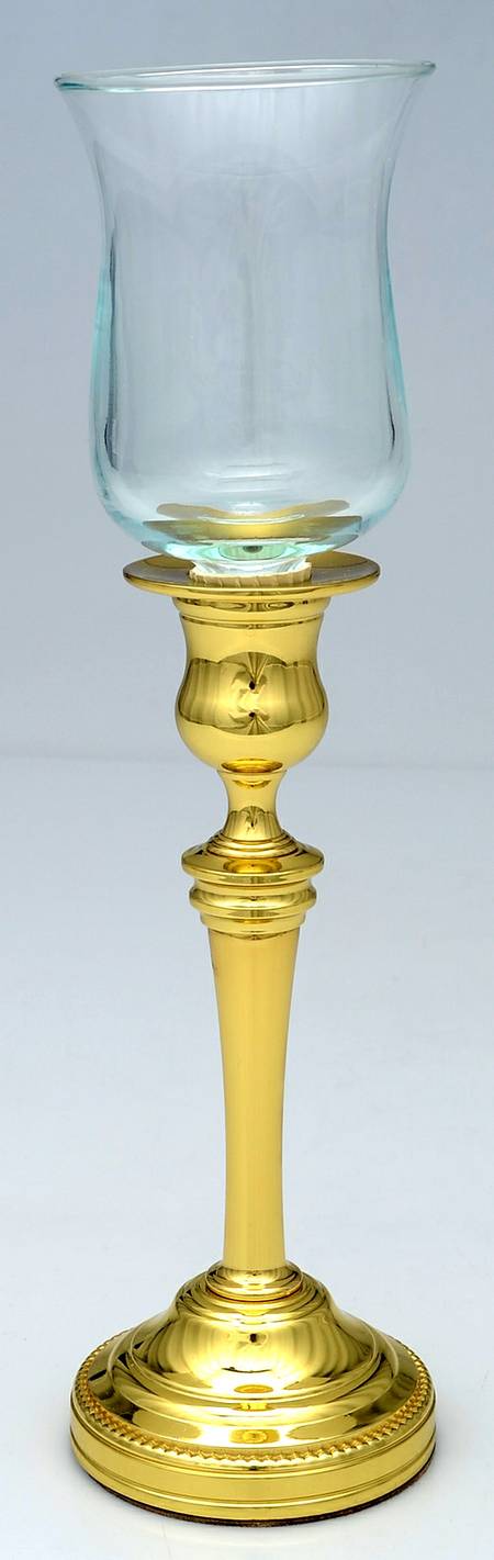 Brass Candlesticks Metal Votive with Glass Insert