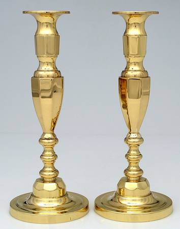 Brass Candlesticks Pair of 11" Candlesticks