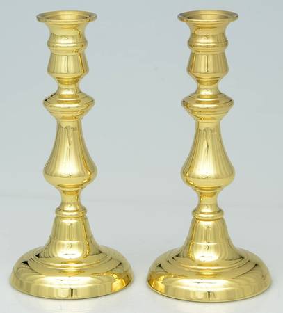 Brass Candlesticks Pair of 8" Candlesticks