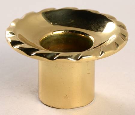 Brass Candlesticks Bobeche-Solid