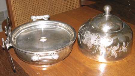 BCX5 (Silverplate, Hollowware) Silverplate Round Covered Casserole