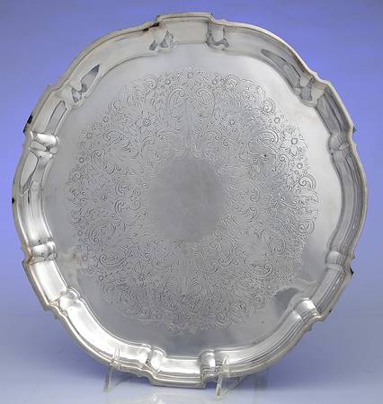 61 (Silverplate, Hollowware) 12" Round Tray