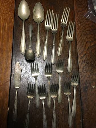 Two (Silverplate) Individual Salad Fork