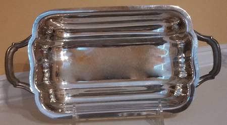 100 (Silverplate, Hollowware) 9" Rectangular Handled Tray